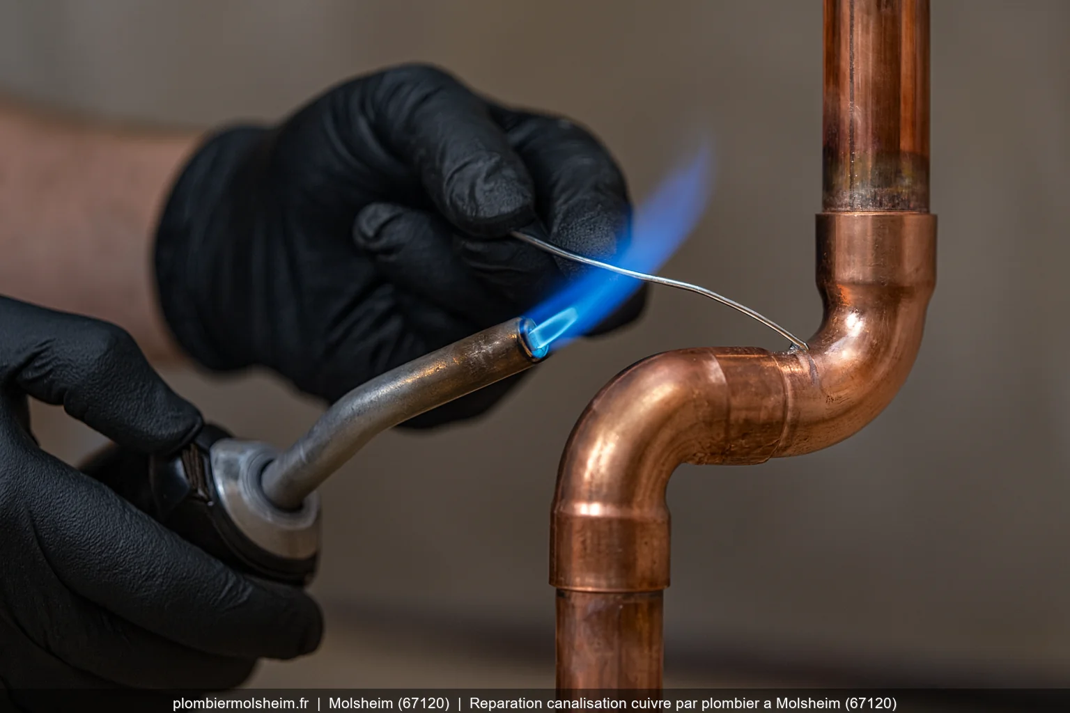 Reparation canalisation cuivre par plombier a Molsheim (67120)