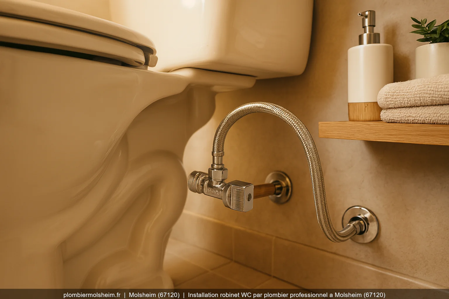 Installation robinet WC par plombier professionnel a Molsheim (67120)